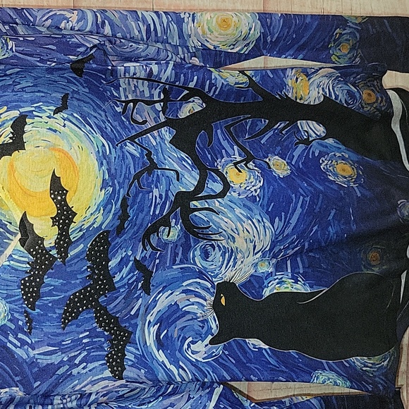 Halloween meets Starry Nights Blouse by One World - Picture 2 of 6